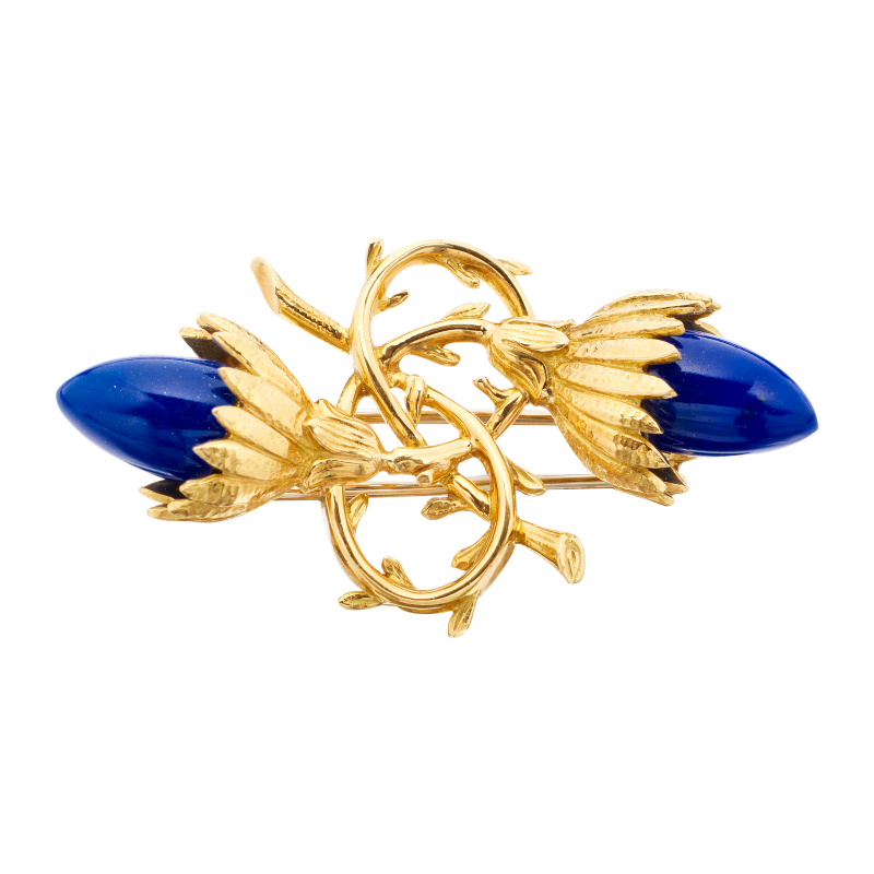 Lapis Lazuli Brooch