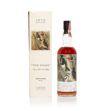 View full screen - View 1 of Lot 87. Bowmore Moon Import The Birds Series II 43.0 abv 1974 (1 BT75).