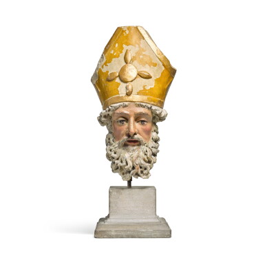 View full screen - View 1 of Lot 27. Head of a Bishop.