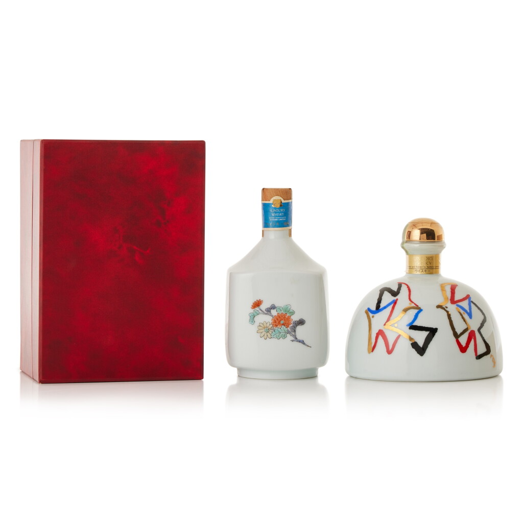 View full screen - View 1 of Lot 9208. Suntory Ceramic Decanter Mixed Lot (1 BT72, 1 BT76).