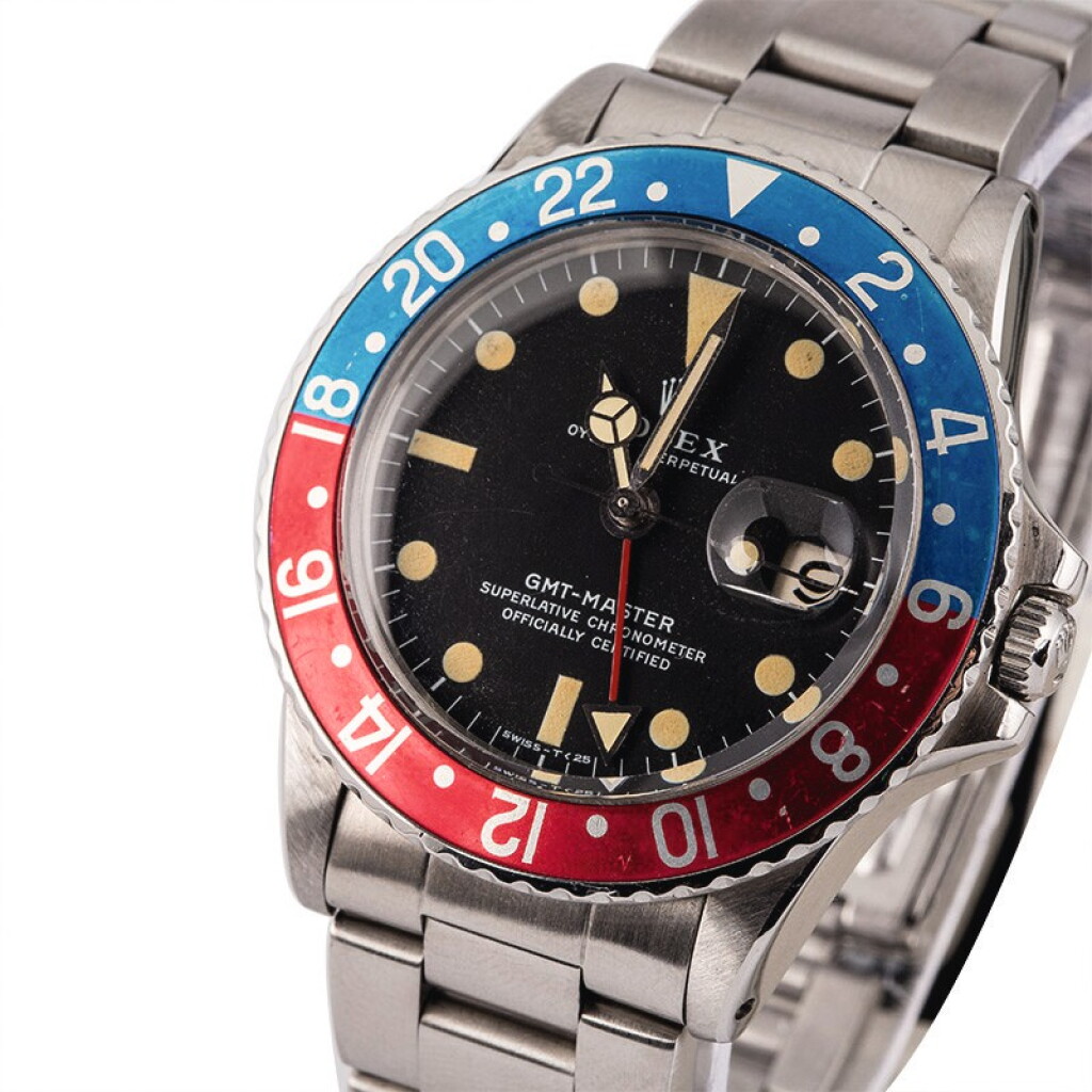 View full screen - View 1 of Lot 9. ROLEX | GMT-Master, Ref. 1675, A Stainless Steel Wristwatch with Bracelet Circa 1972.