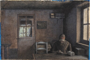 View full screen - View 1 of Lot 37. Woman at work in the Inn at Vaugirard, 1856.