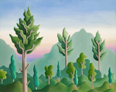 View full screen - View 1 of Lot 1222. Daisy Dodd-Noble 黛西 · 多德 · 諾布爾 | Trees in Deia 2 德亞的樹木 2.
