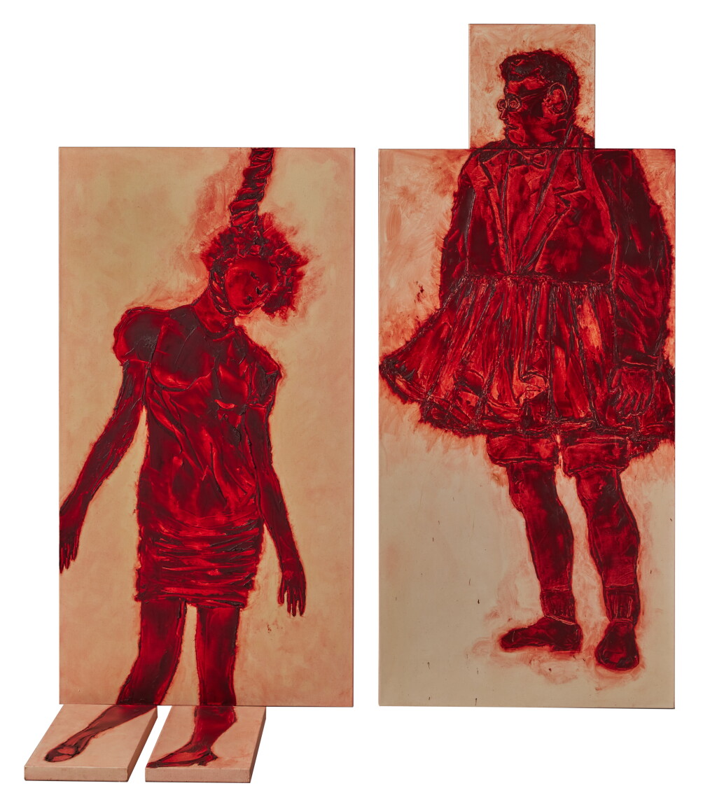 View full screen - View 1 of Lot 2. Marginalia (hang woman/tutu man).