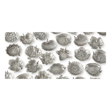 View full screen - View 1 of Lot 46. A SET OF THIRTY-SIX PLACECARD HOLDERS, BUCCELLATI, BOLOGNA, 20TH CENTURY.