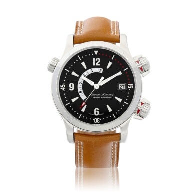 View full screen - View 1 of Lot 8185. Memovox, Reference 146.8.97 | A stainless steel wristwatch with date and alarm, Circa 2000 | 積家 | Memovox 型號146.8.97 | 精鋼腕錶,備日期及鬧鈴裝置,約2000年製.