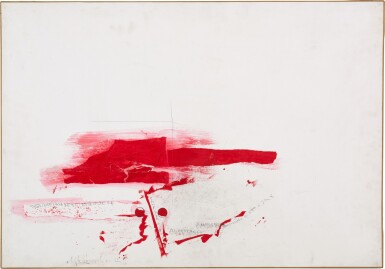 View full screen - View 1 of Lot 40. Senza titolo (Rosso come la rabbia, l’ira, la collera…).