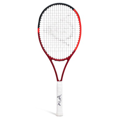 View full screen - View of Andre Agassi 2026 US Open 'Exhibition Doubles' Match Used & Signed Racket | Played Against Federer, Roddick, and McEnroe.