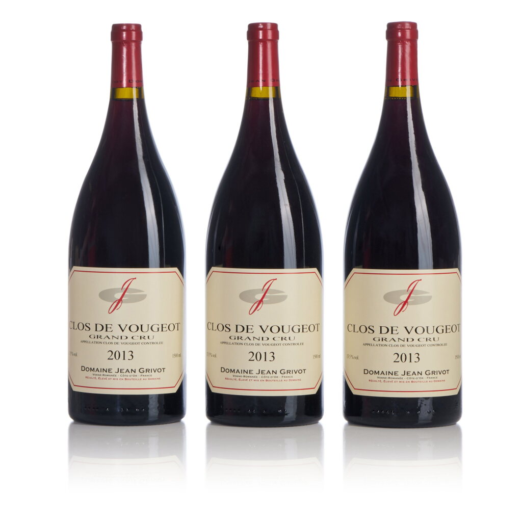 View full screen - View 1 of Lot 155. Clos de Vougeot 2013 Jean Grivot (3 MAG).