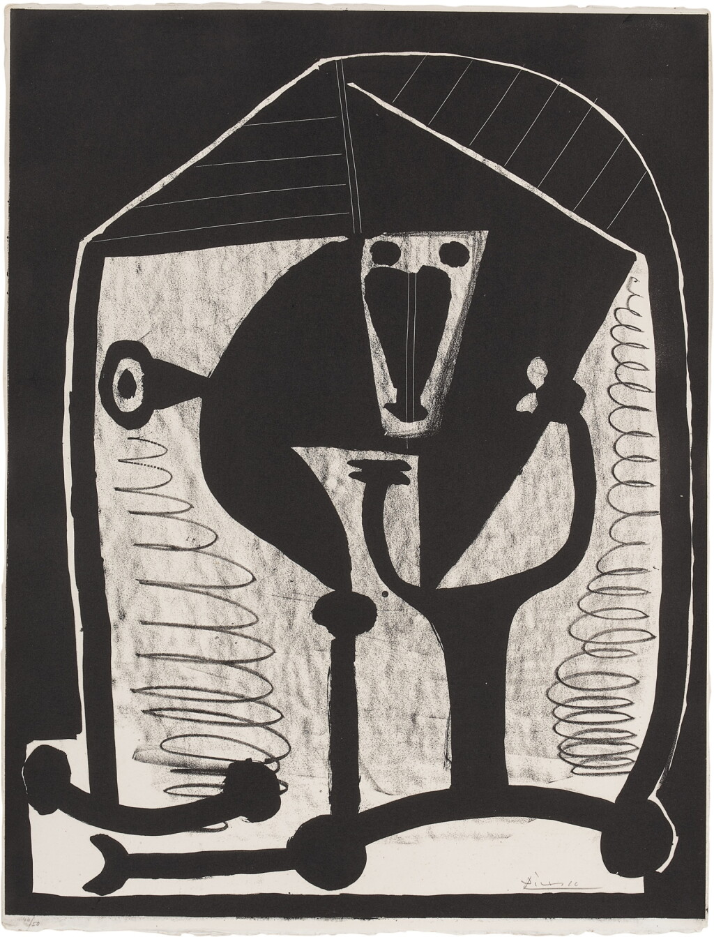View full screen - View 1 of Lot 138. Figure (Bloch 579; Mourlot 128).