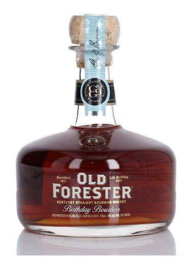 View full screen - View 1 of Lot 233. Old Forester 11 Year Old Birthday Bourbon 2022 Release 96 Proof 2011 (1 BT 75cl).