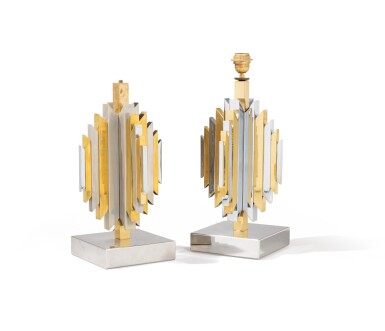 View full screen - View 1 of Lot 43. Pair of table lamps, circa 1970.