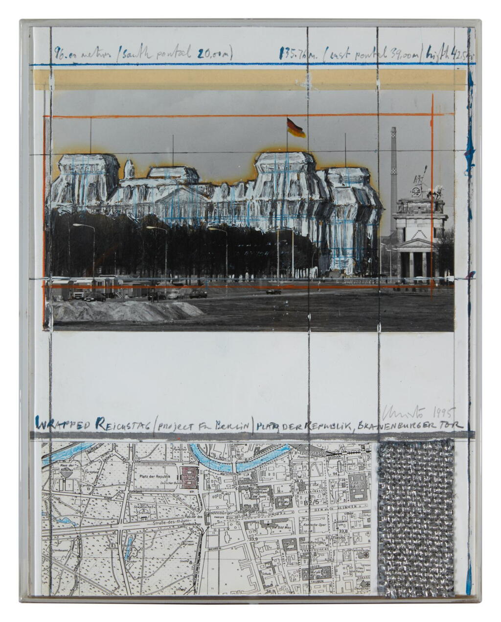 View full screen - View 1 of Lot 56. Wrapped Reichstag (Project for Berlin).