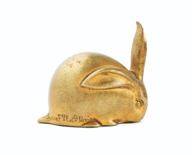 View full screen - View 1 of Lot 10. EDOUARD-MARCEL SANDOZ | LAPIN, UNE OREILLE DRESSÉE, 1919-1930 .