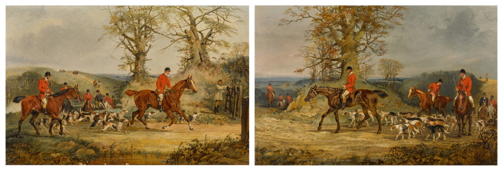 View full screen - View 1 of Lot 147. Hunting Scenes: Setting off; The End of the Day.