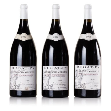 View full screen - View 1 of Lot 387. Gevrey Chambertin, Lavaux St. Jacques 2012 Bernard Dugat-Py (3 MAG).