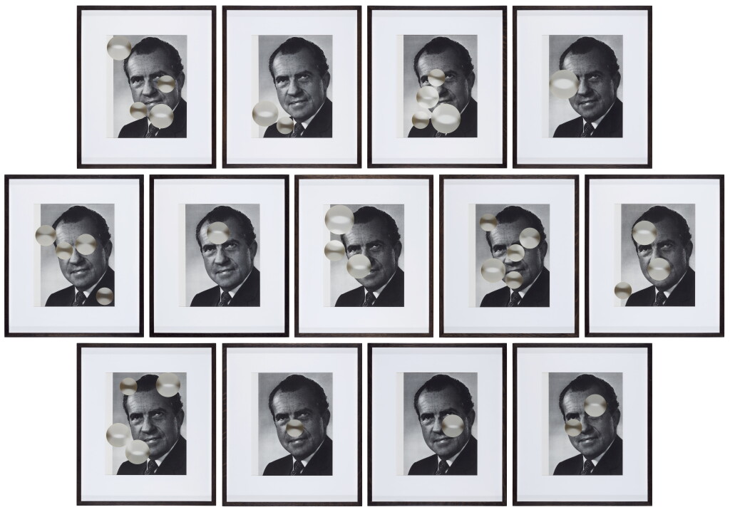 View full screen - View 1 of Lot 23. Penetrated Portraits of Richard M. Nixon by Karsh.