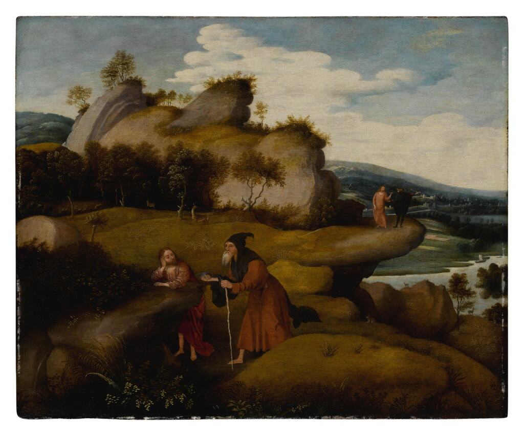View full screen - View 1 of Lot 19. The Temptation of Christ.