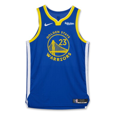 View full screen - View 1 of Lot 63. Draymond Green Golden State Warriors 2023-2024 Game Worn Icon Edition Jersey .