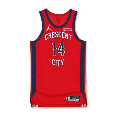 View full screen - View 1 of Lot 120. Brandon Ingram New Orleans Pelicans 2024-2025 Emirates NBA Cup Game Worn Statement Edition Jersey .