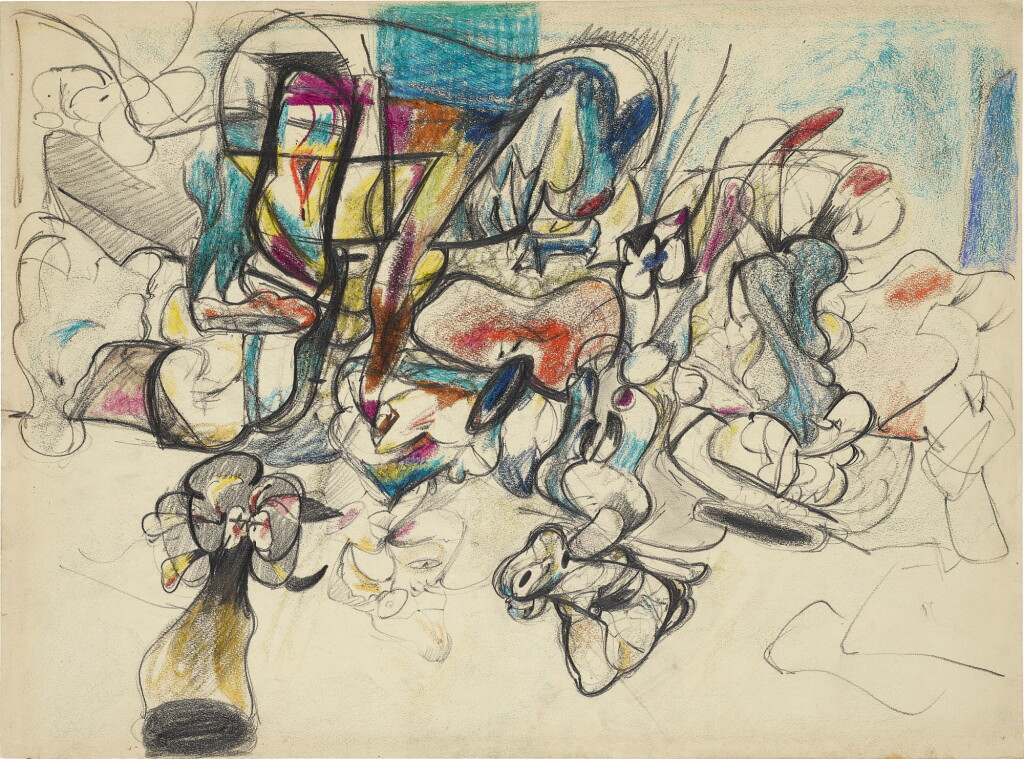 View full screen - View 1 of Lot 108. ARSHILE GORKY | UNTITLED (VIRGINIA LANDSCAPE).