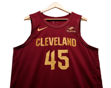 View full screen - View 1 of Lot 69. Donovan Mitchell Cleveland Cavaliers 2023-2024 Game Worn Icon Edition Jersey | Double-Double.