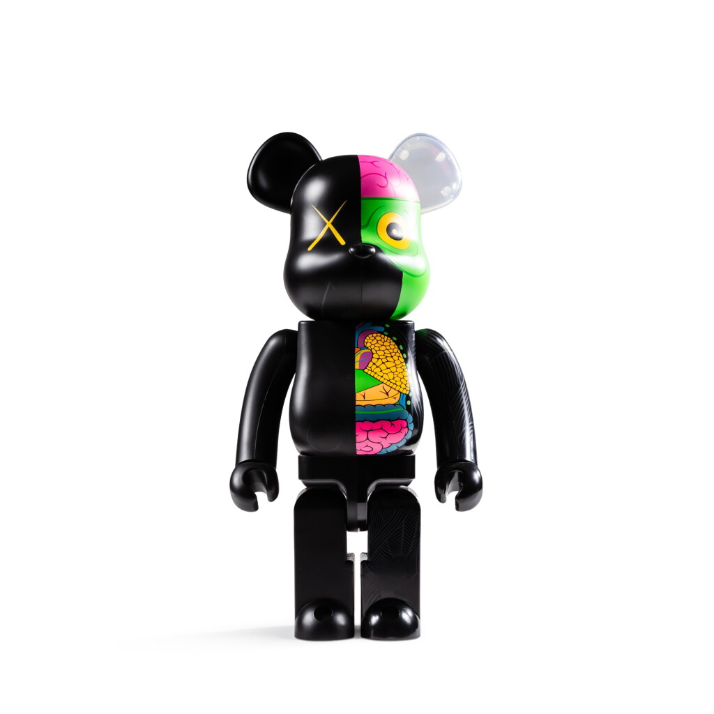 View full screen - View 1 of Lot 778. BEARBRICK x KAWS Dissected Companion 1000% Black, 2010.