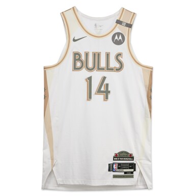 View full screen - View 1 of Lot 158. Matas Buzelis Chicago Bulls 2024-2025 Game Issued City Edition Jersey | Probable Wear.