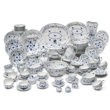View full screen - View 1 of Lot 4. An Extensive Assembled Royal Copenhagen 'Blue Lace' Part-Dinner, Dessert, Tea and Coffee Service, 20th Century.