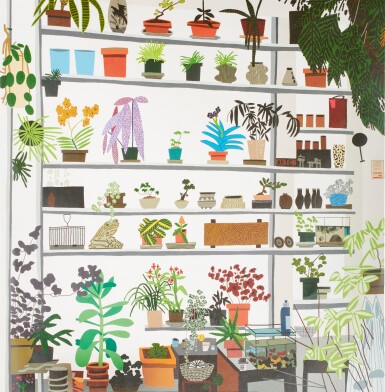 View full screen - View 1 of Lot 65. Large Shelf Still Life .