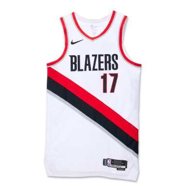 View full screen - View 1 of Lot 127. Shaedon Sharpe Portland Trail Blazers 2023-2024 Game Worn Association Edition Jersey.