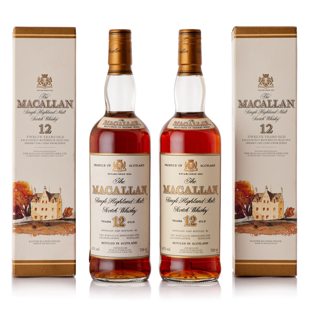 View full screen - View 1 of Lot 320. The Macallan 12 Year Old Sherry Oak 43.0 abv NV (2 BT70).