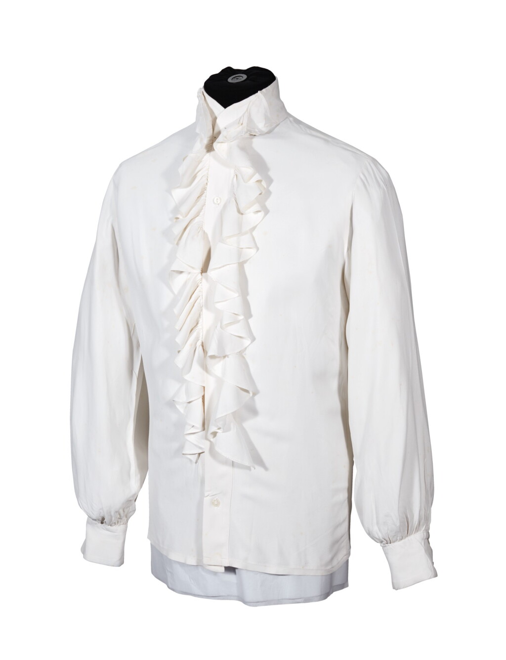 View full screen - View 1 of Lot 9. RINGO STARR | Cream shirt with ruffle collar, c.1968.