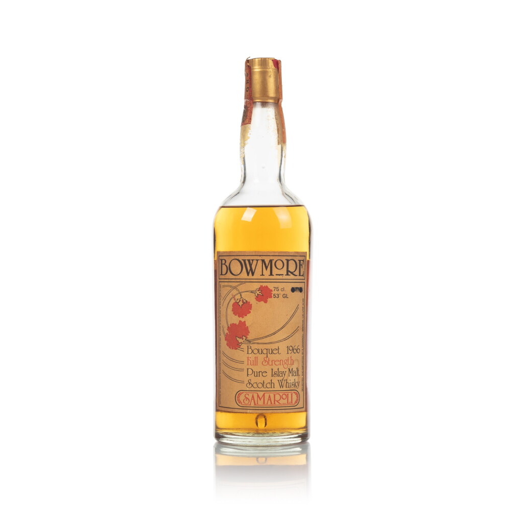 View full screen - View 1 of Lot 61. Bowmore Samaroli Bouquet 53.0 abv 1966 (1 BT70).