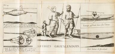 View full screen - View 1 of Lot 164. LA PEYRÈRE. Relation du Groenland. Paris, Augustin Courbé, 1647. Reliure du XIXe. Edition originale. .
