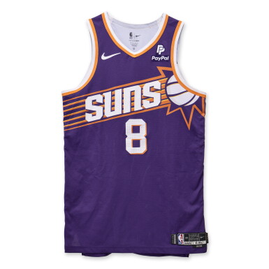 View full screen - View 1 of Lot 141. Grayson Allen Phoenix Suns 2024 NBA Playoffs Western Conference Round 1 Game Worn Icon Edition Jersey | Game 1.