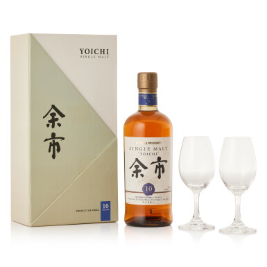 View full screen - View 1 of Lot 9215. 余市 Yoichi 10 Year Old Single Malt Whisky 45.0 abv NV (1 BT70).
