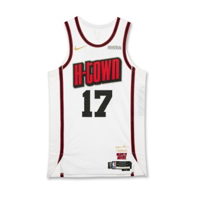 View full screen - View 1 of Lot 168. Tari Eason Houston Rockets 2024-2025 Game Worn City Edition Jersey .