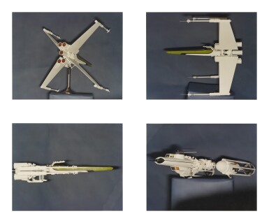 View full screen - View 1 of Lot 60. Star Wars (1977), 4 production photographs of Colin Cantwell's prototype ship models, US.