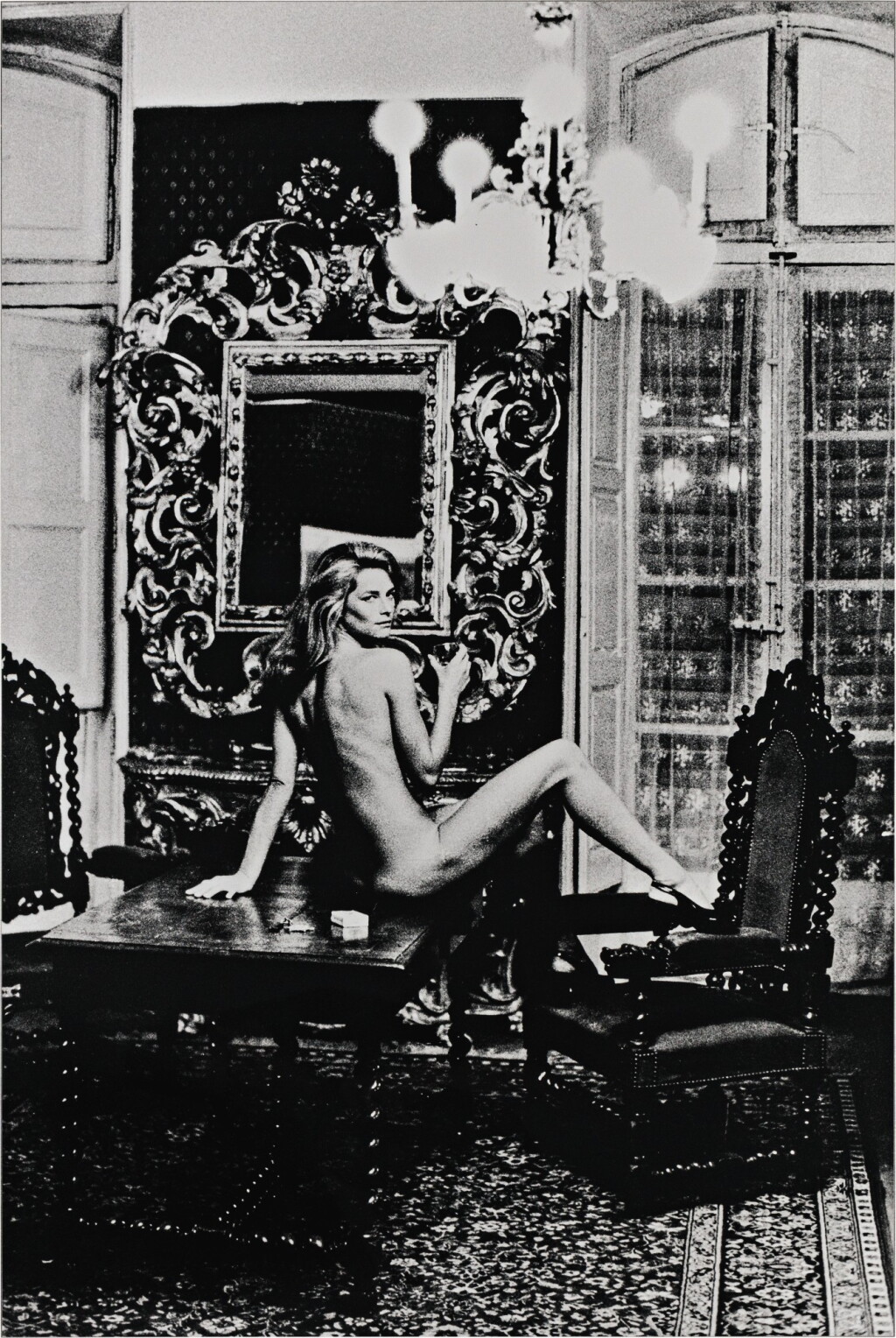View full screen - View 1 of Lot 23. HELMUT NEWTON | 'CHARLOTTE RAMPLING AT THE HOTEL NORD PINUS II, ARLES'.