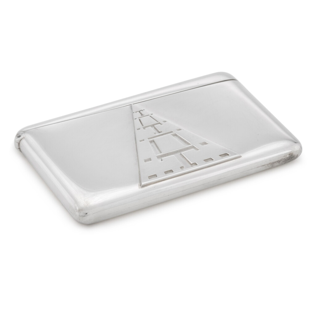 View full screen - View 1 of Lot 1789. A silver card case, Tiffany & Co., London import marks for 1990.