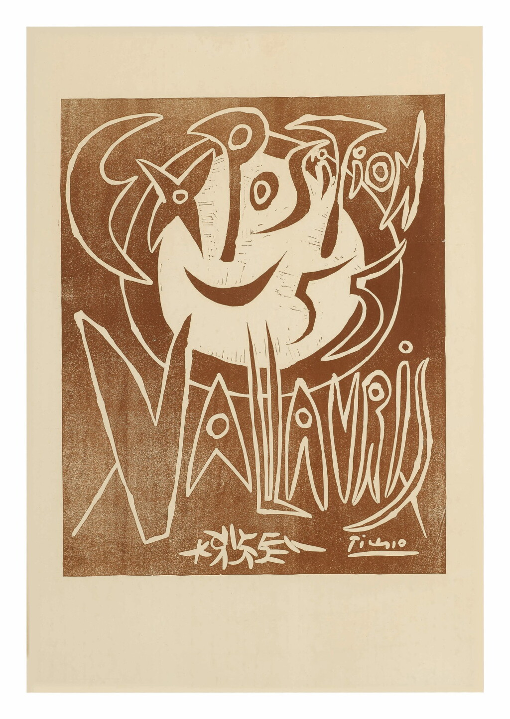View full screen - View 1 of Lot 3. PABLO PICASSO | EXPOSITION 55 VALLAURIS (B. 1268; BA. 1032).