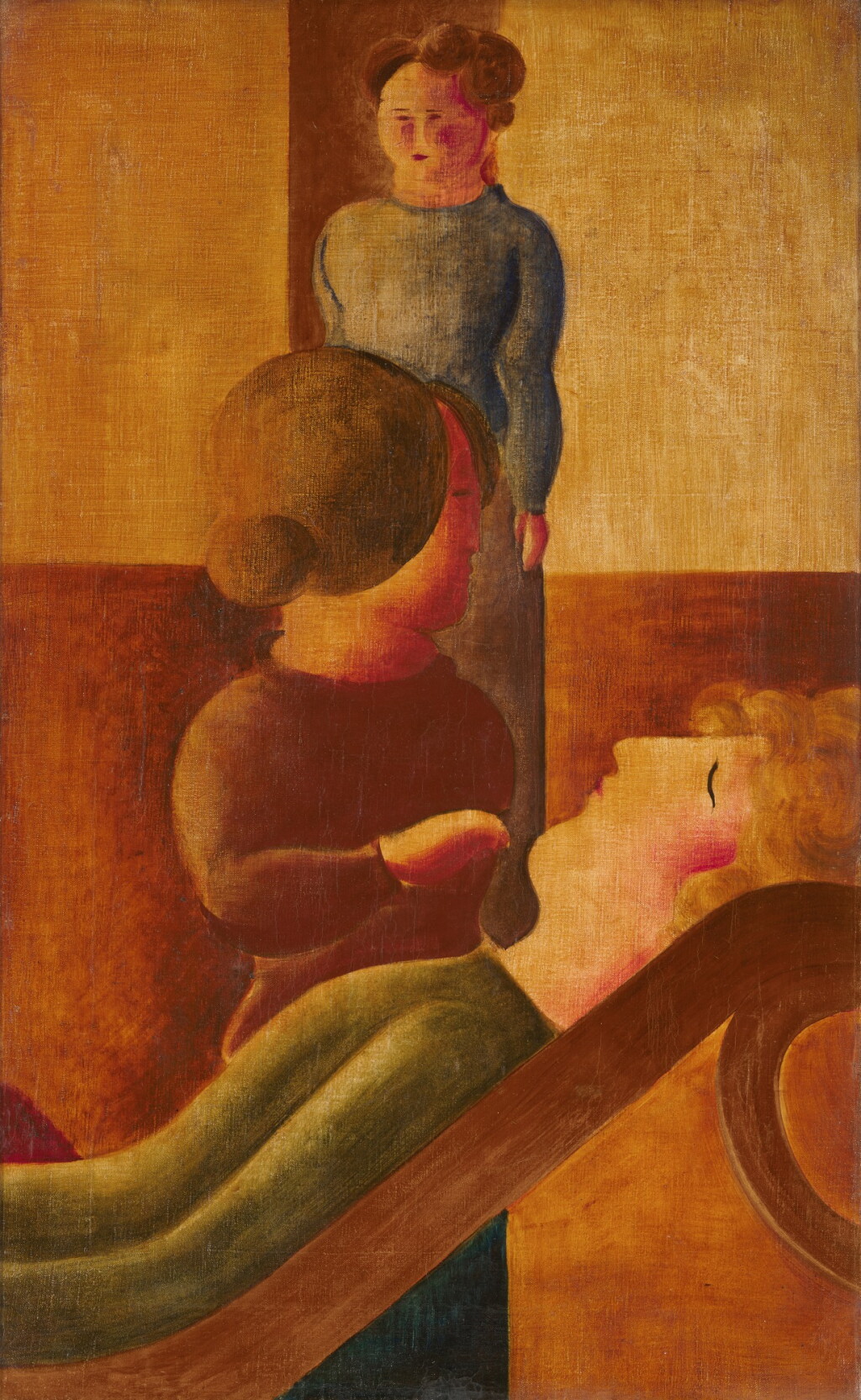 View full screen - View 1 of Lot 40. Gruppe mit Ruhender (Group with Resting Figure).