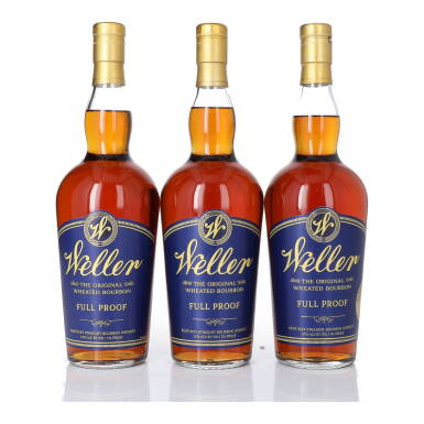 View full screen - View 1 of Lot 406. Weller Full Proof 114 Proof NV (3 BT 75cl).