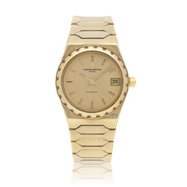 View full screen - View 1 of Lot 60. 222, Ref. 46003 Yellow gold wristwatch with date and bracelet Circa 1982 | 江詩丹頓 | 46003型號「222」黃金鍊帶腕錶備日期顯示,年份約1982.