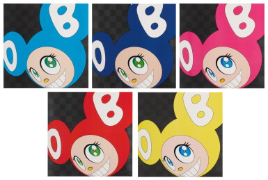 View full screen - View 1 of Lot 74. TAKASHI MURAKAMI | AND THEN AND THEN AND THEN AND THEN AND THEN: 5 PLATES.