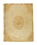 Boucher, Caroli Lotharingi Card. et Francisci ducis Guysii... in funebri oratione, Paris, 1577, Parisian vellum with the arms of the Cardinal de Lorraine