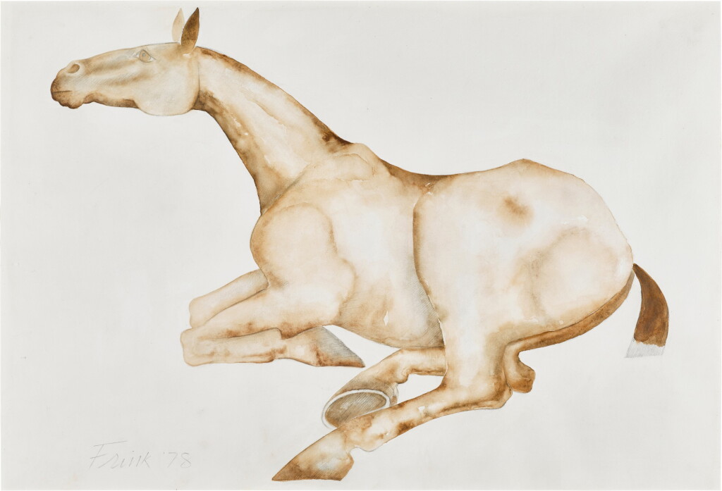 View full screen - View 1 of Lot 251. Lying Down Horse.