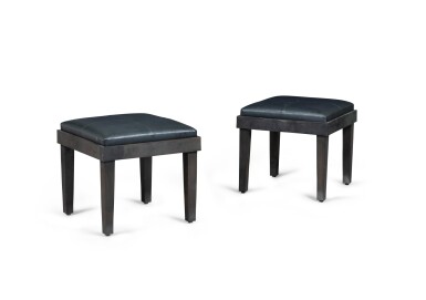 View full screen - View 1 of Lot 605. Pair of stools, circa 2000.