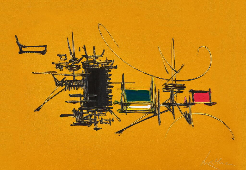 View full screen - View 1 of Lot 6205. Georges Mathieu 喬治・馬修 Chabris 沙布里 .